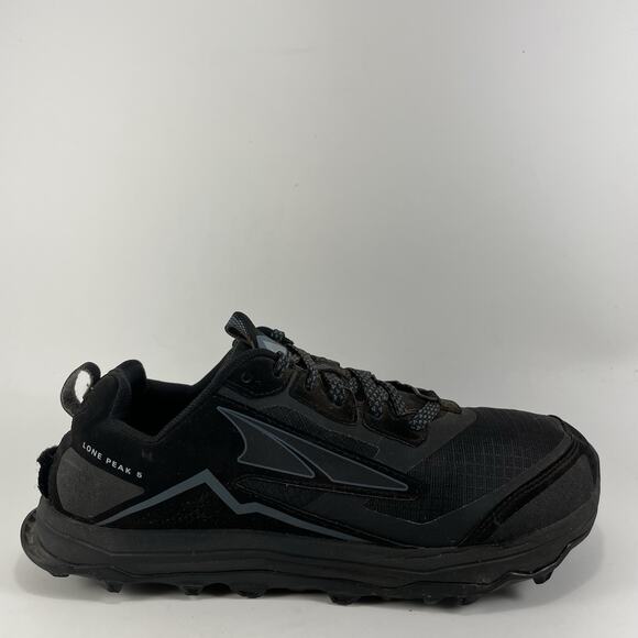 Altra Shoes - Altra Lone Peak 6 Trail Running Shoes Womens Size 9 Black Athletic Sneakers